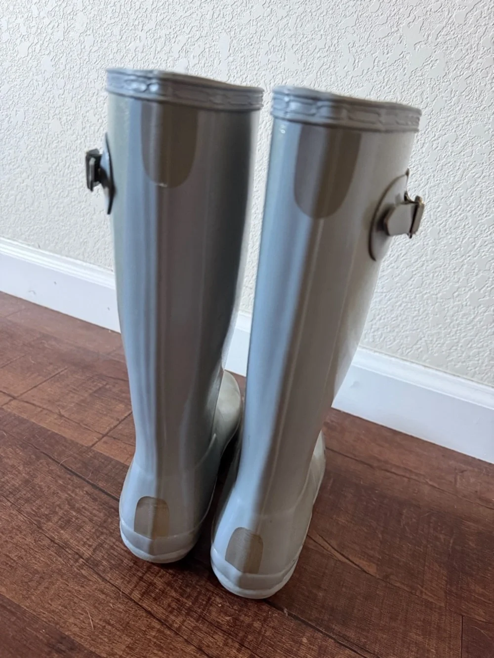 Hunter Light Blue/Gray Rain Boots